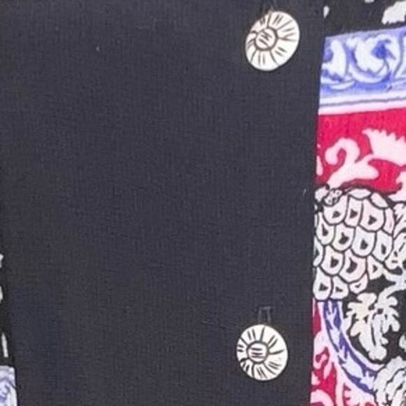 Urban Wear Womens Size M Mix Media Art to Wear GypsieGoth Stretchy Decor Button - Picture 5 of 8